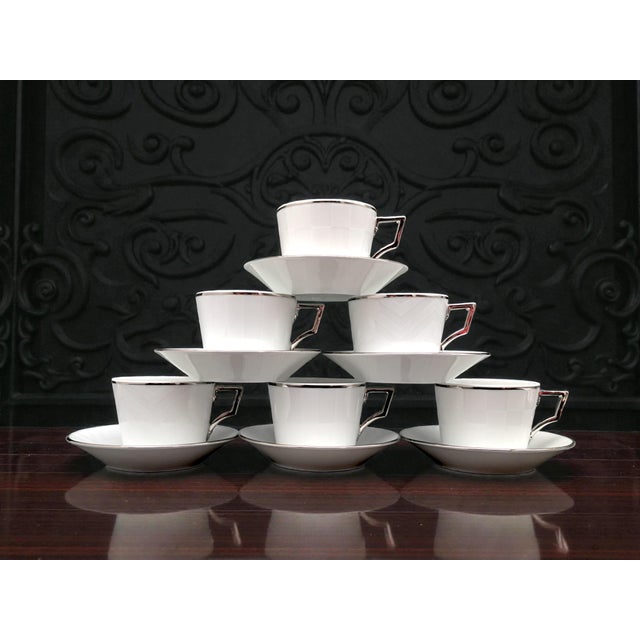 Argonauti Collection Luna Model Teacup by Richard Ginori for Vannozzi, 1990s, Set of 6 For Sale - Image 9 of 13