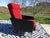 Vintage Red and Black Chairs with Compass Feet, 1970s, Set of 2 For Sale - Image 6 of 18
