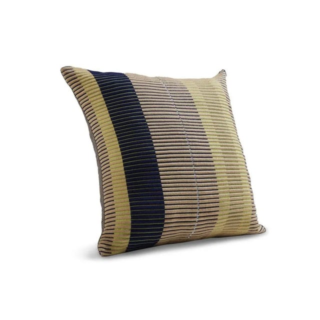 Musgo chumbes pillow 2 by Mae Engelgeer. Materials: 100% Cotton. Technique: hand-woven in Colombia. Dimensions: W 80 x H...