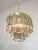 Goldenrod Mid-Century Modern Teardrop Three-Tier Pendant Light in Brass and Crystal, 19560s For Sale - Image 8 of 15