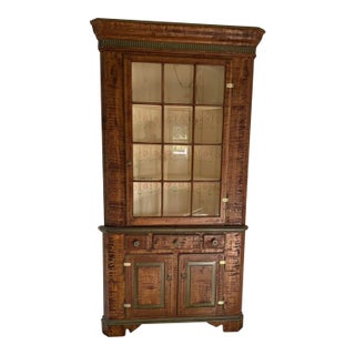 Mid 20th Century Colonial Revival Corner Cabinet For Sale