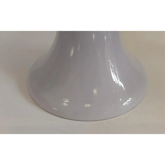 Metal Large White Opal Glass Mushroom Lamp, Italy, 1970s For Sale - Image 7 of 11