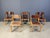 Mid-Century Brown and Birch Stacking Chairs in the style of Sven Markelius, 1980, Set of 5 For Sale - Image 11 of 12