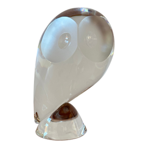 Steuben Glass Owl Designed by Donald Pollard