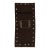 3 X 6 Minimalist Dark Brown Modern Gabbeh Wool Rug – Hand-Knotted Tribal Runner For Sale
