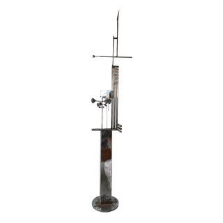 Chrome Kinetic Wind Catcher Sculpture, 1970s For Sale