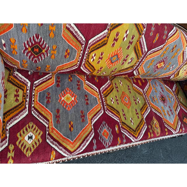 Custom Turkish Kilim Sofa For Sale In New York - Image 6 of 9