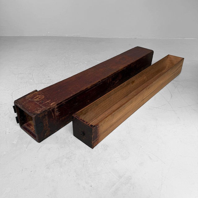Antique Japanese Meiji Wooden Storage Chest, 1890 For Sale - Image 12 of 13