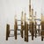 Massimo Scolari Massive Vintage Gold & Chrome Gaetano Scolari Chandelier 21 Light Chandelier For Sale - Image 4 of 13