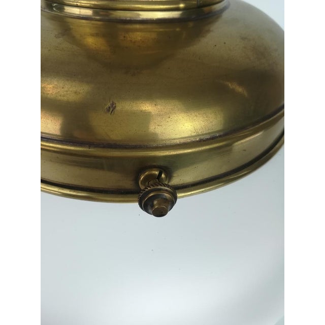 Brass Maritim Ship Ceiling Lamp, 1890s For Sale - Image 6 of 10