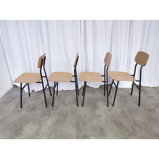 Mid-Century Modern School Chairs from STOL Kamnik, 1970s, Set of 4 For Sale - Image 15 of 18