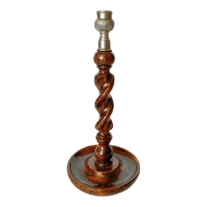 Antique Barley Twist Candlestick Holder