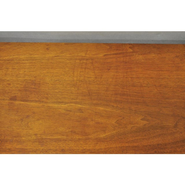 Vintage Lane Acclaim Mid Century Modern Walnut Dovetail Buffet Credenza Cabinet For Sale - Image 13 of 18