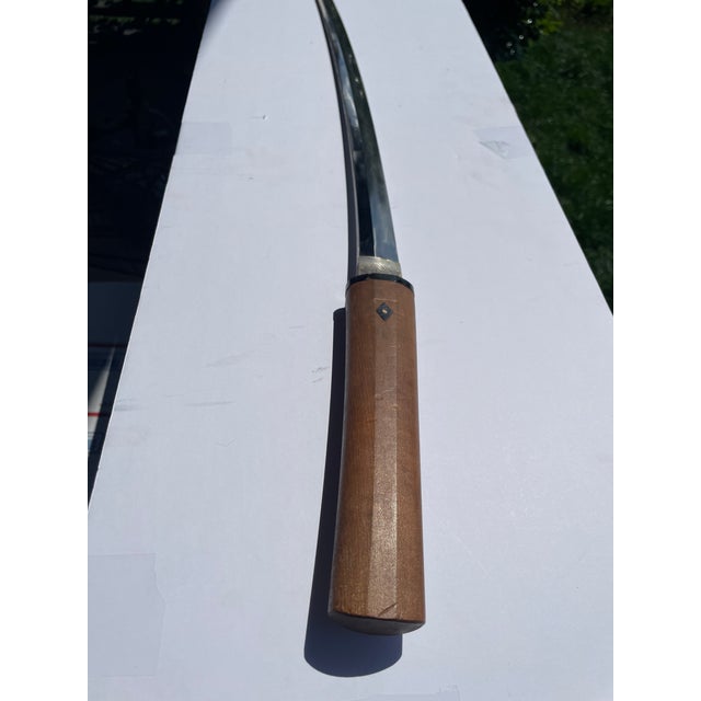 Antique Samurai Sword Long Wakizashi With Sheath : Muromachi (1336–1573) Japan Far East Easter Arms and Armor Weaponry For Sale - Image 4 of 17