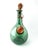 Contemporary Vintage Italian Green Glass Wine Demijohn Decanter For Sale - Image 3 of 9