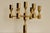 Made in Sweden. This exquisite seven-arm candelabra, crafted from solid brass, is a design masterpiece produced by Gusum...