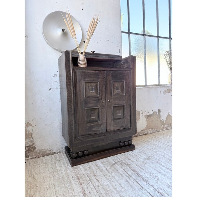 Art Deco Bar Cabinet by Hoffmann Chaleyssin, 1940s For Sale - Image 18 of 18