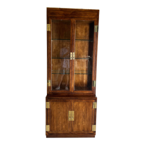 Henredon Scene One Campaign Display Cabinet