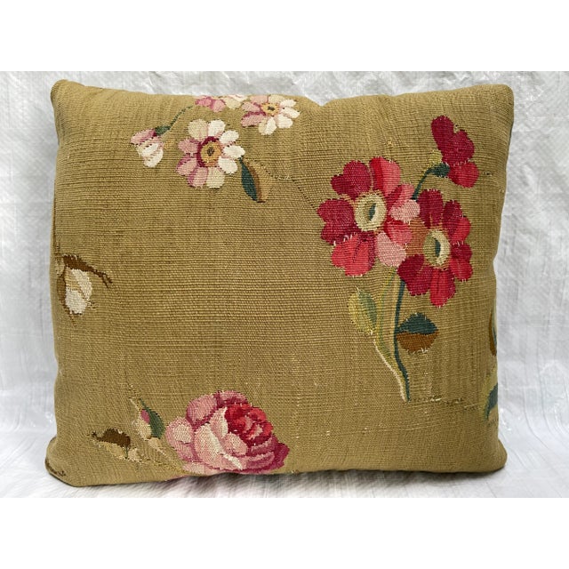 18th Century 18th Century French Tapestry Pillow For Sale - Image 5 of 6