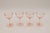 Art Deco 1950s Pink Cordial Glasses - Set of 4 For Sale - Image 3 of 3
