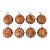 French Country Tiny Copper Fruit Molds, Set of Eight For Sale