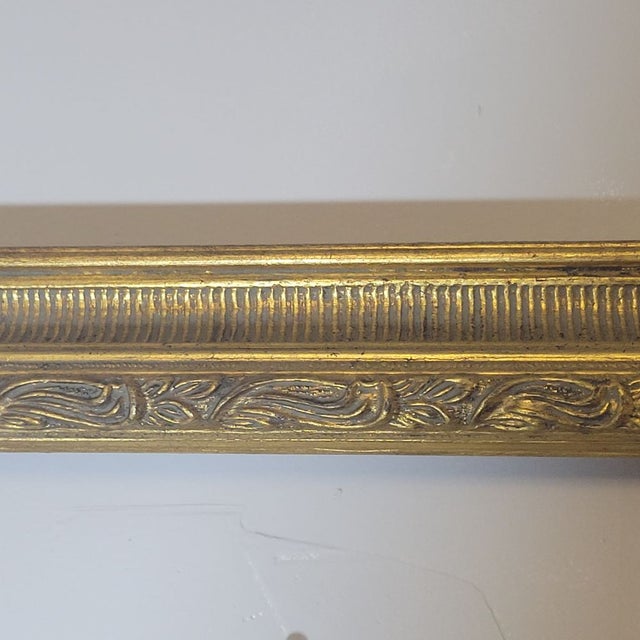 Mid 20th Century Vintage Gold Giltwood Picture Frame For Sale - Image 5 of 8