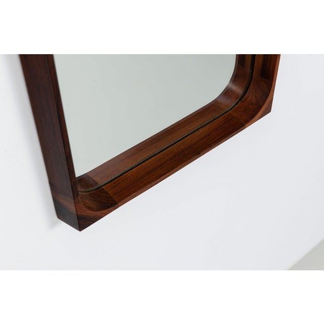 Wall Mirror in Rosewood by Niels Clausen for NC Møbler, Denmark, 1960s For Sale - Image 6 of 13