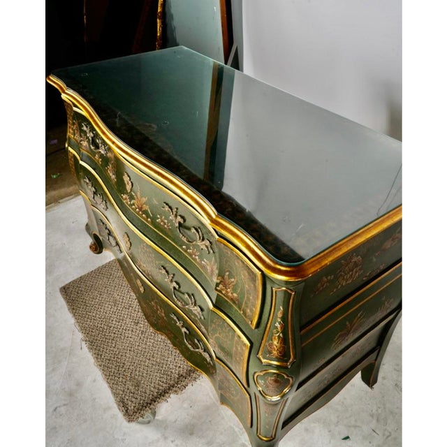 2020s Contemporary John Widdicomb Louis XV-Style Chinoiserie Commode For Sale - Image 5 of 11