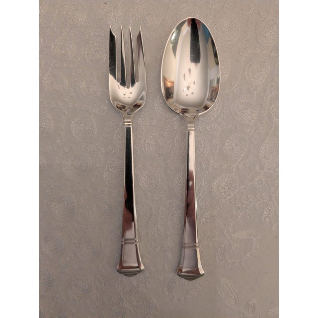 Late 20th Century Christofle "Chinon" Sterling Silver 4-Piece Place Settings, 8 Sets 32 Pieces For Sale - Image 15 of 17