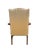 Southwood & Co. 1990s Southwood Mahogany Lolling Chair / Martha Washington Armchair in Gold Strié For Sale - Image 4 of 11