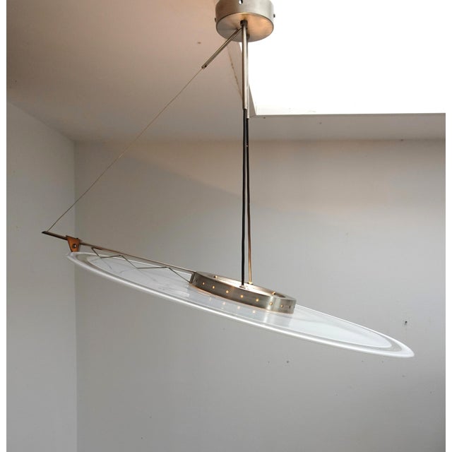 Adjustable Angle Ceiling Lamp from Alox Italia, 1980s, in Very Good conditions. Designed 1980 to 1989 This piece has an...