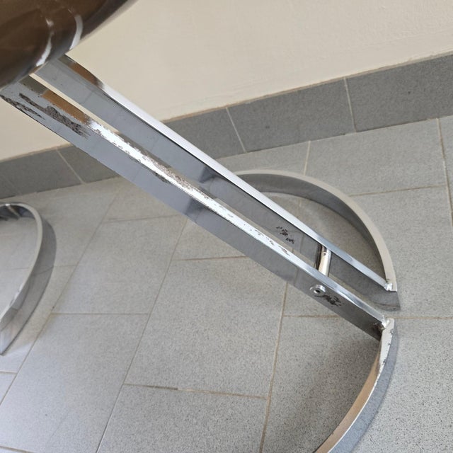 Vintage Eurosteel Chairs in Acrylic Glass and Chrome by Boris Tabacoff, 1970, Set of 4 For Sale - Image 11 of 18