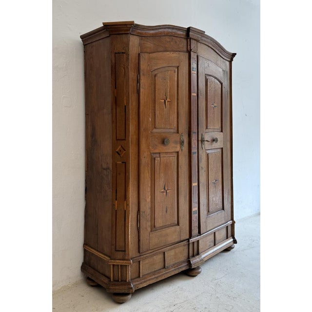Early 19th Century Lake Constance Wardrobe in Oak, 1832 For Sale - Image 5 of 18