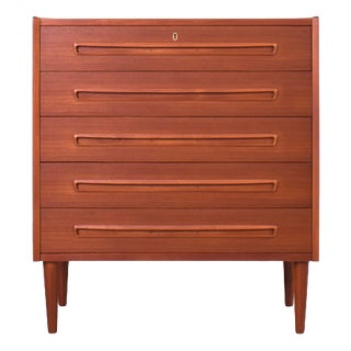Mid-Century Modern Danish Teak Chest of Drawers, 1960s For Sale