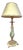 Table Lamp in Green Onyx and Gilt Brass with Acanthus Claws, 1960s For Sale