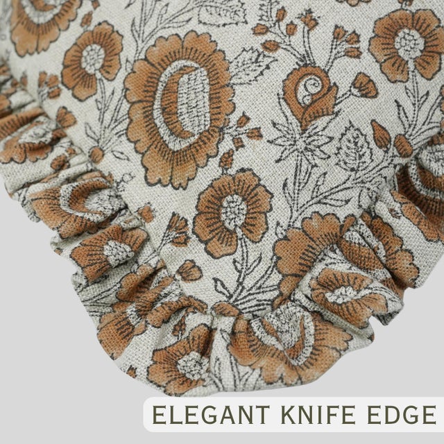 Not Yet Made - Made To Order Fabdivine Sun Flower Ruffle Throw Pillow Decorative Accent Cushion for Sofa, Bed & Chair 26x26 Inch -Sun Flower For Sale - Image 5 of 6