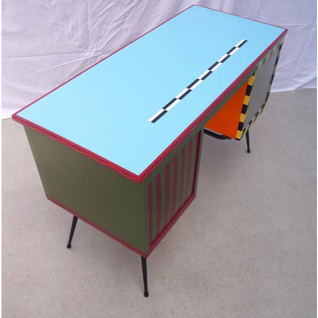 Vintage 4-Drawer Desk For Sale - Image 11 of 13