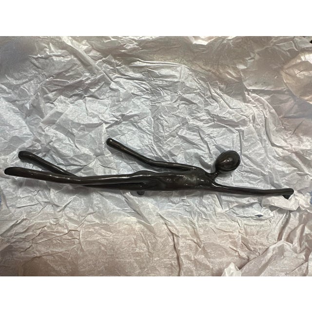 Contemporary 1996 Signed Cari Jaye Sokoloff Sóko Manhandles Bronze Door Pulls – Pair For Sale - Image 3 of 10