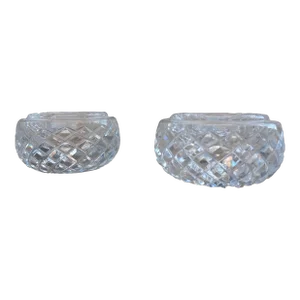 Late 20th Century Waterford Crystal Tobacciana Ashtrays, Powerscout, Alana Templemore - Set of 2