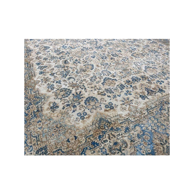 1940s 1940s Old Persian Kerman Area Rug 13x24 For Sale - Image 5 of 8