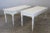 White Long Antique Dining Tables in Lacquered Poplar, 19th Century, Set of 2 For Sale - Image 8 of 10