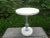 Ivory French Modern Chrome and Parchment Table For Sale - Image 8 of 11