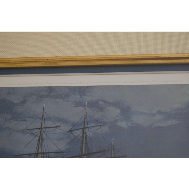 Maritime Heritage New York Fulton Fish Market Lithograph For Sale In Philadelphia - Image 6 of 12