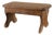 Small French Provincial Rustic Oak Bench, 1800s For Sale