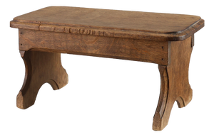 Small French Provincial Rustic Oak Bench, 1800s