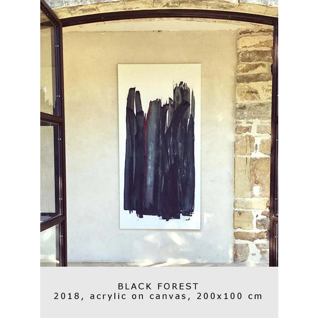 Emma godebska's artwork is inspired by the parisian luxury world of fashion, textures and pure color. "black forest" is a...