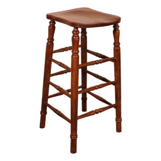 19th Century Elm Bar Stool For Sale