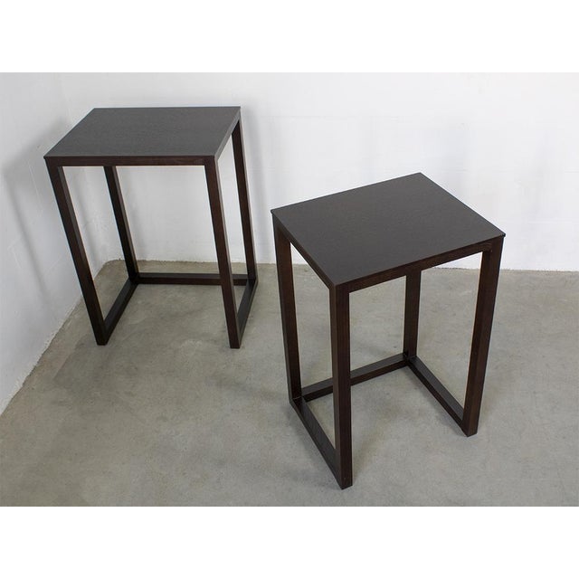 Wood Tables by J. Hoffmann for Wittmann 1980s, Set of 4 For Sale - Image 7 of 14
