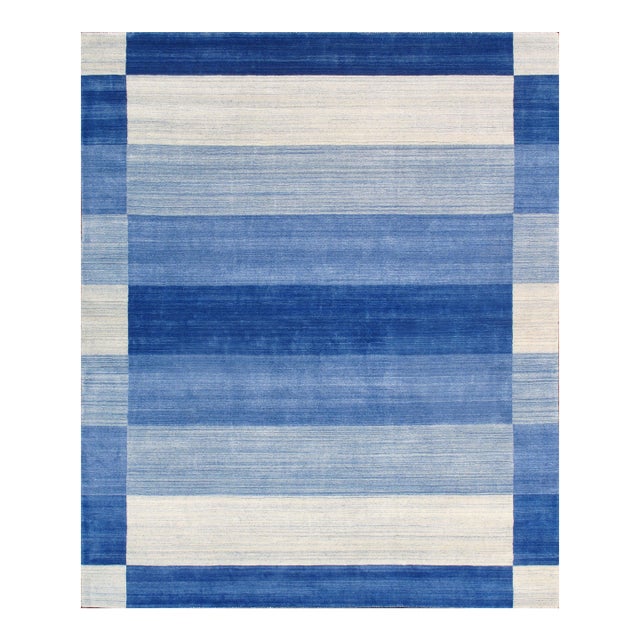 Pasargad Home Gramercy Blue Area Rug, 5' 0'' X 7' 0'' For Sale