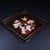 Late 20th Century Square Wooden Tray With Mother-of-Pearl Bird and Pomegranate Inlay For Sale - Image 4 of 10